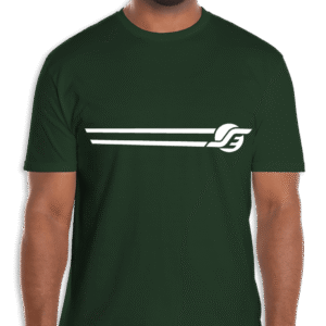 T-Shirt - SE Stripe Logo - Green