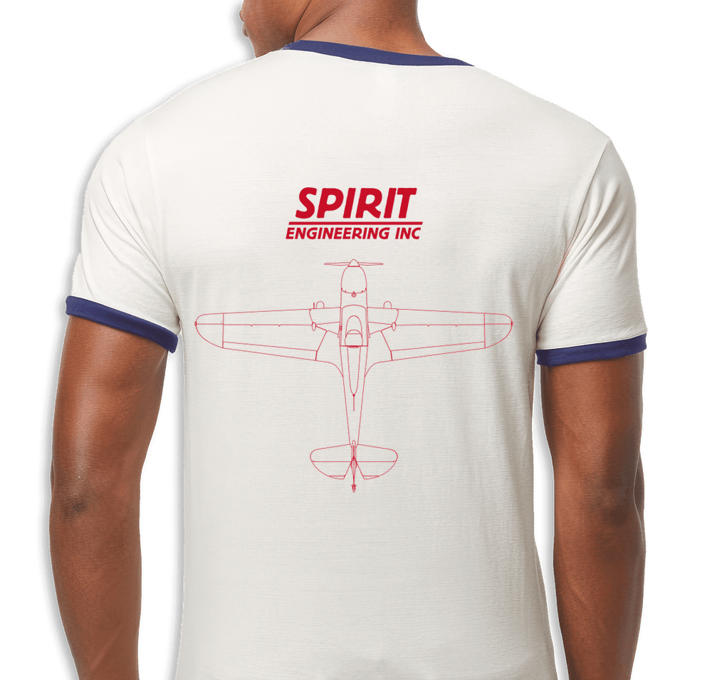 T-Shirt - SE Stripe Logo - Ringer - Image 2
