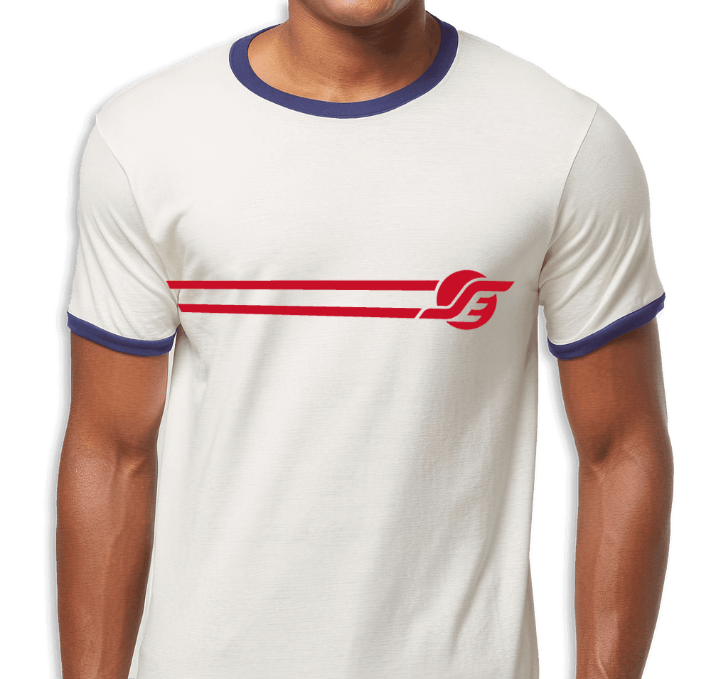 T-Shirt - SE Stripe Logo - Ringer