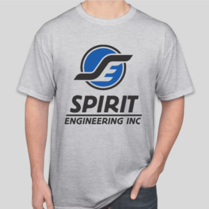 T-Shirt - Spirit Engineering Logo - Light Gray